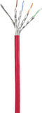 Renkforce RF-5176542 RJ45 Netwerkkabel, patchkabel CAT 6 S/FTP 2.00 m Rood Snagless, Vergulde steekcontacten, Vlambestendig 1 stuk(s)