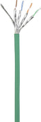 Renkforce RF-5224646 RJ45 Netwerkkabel, patchkabel CAT 6A S/FTP 10.00 m Groen Snagless, Vlambestendig 1 stuk(s)