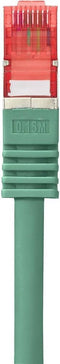 Renkforce RF-5239500 RJ45 Netwerkkabel, patchkabel CAT 6 S/FTP 1.00 m Groen Snagless, Vergulde steekcontacten, Vlambestendig 1 stuk(s)