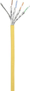 Renkforce RF-5246626 RJ45 Netwerkkabel, patchkabel CAT 6A S/FTP 0.15 m Geel Snagless, Vlambestendig 1 stuk(s)