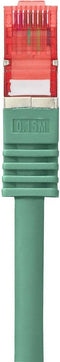 Renkforce RF-5276310 RJ45 Netwerkkabel, patchkabel CAT 6 S/FTP 15.00 m Groen Snagless, Vergulde steekcontacten, Vlambes