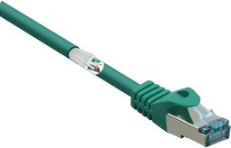Renkforce RF-5462398 RJ45 Netwerkkabel, patchkabel CAT 6A S/FTP 15.00 m Groen Snagless, Vlambestendig 1 stuk(s)
