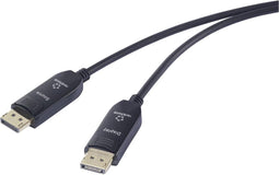 Renkforce RF-6117766 DisplayPort-kabel Glasvezel / DisplayPort Aansluitkabel DisplayPort-stekker, DisplayPort-stekker 1