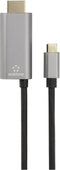 Renkforce RF-6409792 USB-C-displaykabel USB-C / HDMI Adapterkabel USB-C stekker, HDMI-A-stekker, USB-C bus 1.50 m Zwart