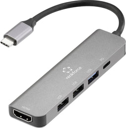 Renkforce RF-DKS-903 5-in-1 USB-C dockingstation Geschikt voor merk (dockingstation): Universeel USB-C Power Delivery