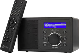 Renkforce RF-IR-MONO1 Internetradio Internet Bluetooth, AUX, WiFi, Internetradio Geschikt voor DLNA Zwart