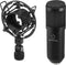 Renkforce RF-MIC-510 USB-microfoon USB Incl. koffer, Incl. shockmount, Incl. windkap, Incl. kabel, Incl. microfoonstati