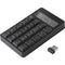 Renkforce RF-NK-201 Numeriek toetsenbord Draadloos Display, Rekenmachinefunctie Zwart