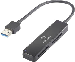 Renkforce RF-PCR-220 Externe geheugenkaartlezer USB 3.2 Gen 1 (USB 3.0) Zwart