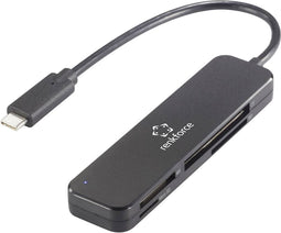 Renkforce RF-PCR-230 Externe geheugenkaartlezer USB-C 5Gbps Zwart