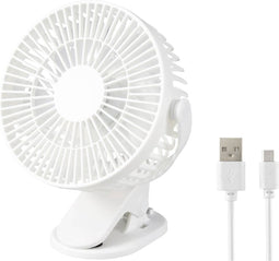 Renkforce RF-USBF-510-WH USB-ventilator Zwenkbaar, In hoogte verstelbaar (Ø x h) 150 mm x 166 mm Wit