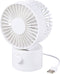 Renkforce RF-USBF-570-WH USB-ventilator In hoogte verstelbaar, Zwenkbaar (b x h x d) 102 x 80 x 151 mm