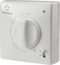 Renkforce TR-93 Kamerthermostaat Opbouw (op muur) Dagprogramma 5 tot 30 °C