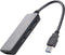 Renkforce USB 3.2 Gen 1-hub 3 poorten Met ingebouwde SD-kaartlezer Zwart