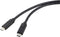 Renkforce USB-C-kabel USB 4.0 USB-C stekker, USB-C stekker 1.00 m Zwart Afgeschermd (dubbel) RF-5241746
