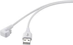 Renkforce USB-kabel USB 2.0 USB-A stekker, Apple Lightning stekker 1.00 m Wit RF-4598340