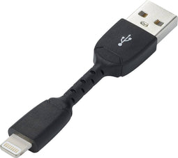 Renkforce USB-kabel USB 2.0 USB-A stekker, Apple Lightning stekker 0.05 m Zwart RF-4260168