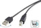 Renkforce USB-kabel USB 2.0 USB-A stekker, USB-B stekker 1.80 m Zwart Stekker past op beide manieren, Vergulde steekcon