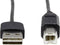Renkforce USB-kabel USB 2.0 USB-A stekker, USB-B stekker 1.80 m Zwart Stekker past op beide manieren, Vergulde steekcon