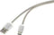 Renkforce USB-kabel USB 2.0 USB-A stekker, USB-C stekker 1.00 m Zilver Kabelmantel van RVS RF-4888671