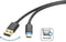 Renkforce USB-kabel USB 2.0 USB-A stekker, USB-C stekker 1.50 m Zwart Stekker past op beide manieren RF-4758090
