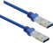 Renkforce USB-kabel USB 3.2 Gen1 (USB 3.0 / USB 3.1 Gen1) USB-A stekker 0.50 m Blauw Vergulde steekcontacten RF-4369443