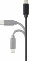 Renkforce USB-kabel USB 3.2 Gen2 USB-C stekker, USB-A stekker 1.00 m Zwart Afscherming totaal RF-5720404