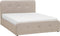 RENNES - Bed met opbergruimte - Beige - 140 x 200 cm - Polyester