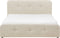 RENNES - Bed met opbergruimte - Beige - 140 x 200 cm - Polyester