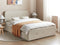 RENNES - Bed met opbergruimte - Beige - 140 x 200 cm - Polyester