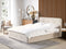 RENNES - Bed met opbergruimte - Beige - 140 x 200 cm - Polyester