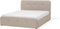 RENNES - Bed met opbergruimte - Beige - 140 x 200 cm - Polyester