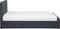 RENNES - Bed met opbergruimte - Donkergrijs - 140x200 cm - Polyester