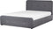 RENNES - Bed met opbergruimte - Donkergrijs - 140x200 cm - Polyester