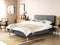 RENNES - Tweepersoonsbed - Donkergrijs - 160 x 200 cm - Polyester