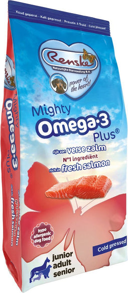 Renske - Mighty Omega Plus Zalm Geperst Hondenvoer
