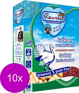 Renske Senior - Kalkoen - Hondenvoer - 10 x 395 g