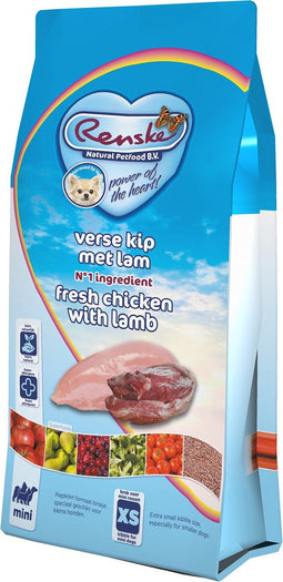 Renske Super Premium Mini Kip & Lam - hondenvoer - 2 kg