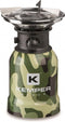 Kemper RVS camping gaspit - 1 pits - piëzo ontsteking - camouflage