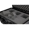 Perel HC430S - Harde koffer - Waterdicht IP67 noppenschuim plukschuim zwart 464 x 366 x 176 mm