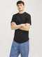 JACK&JONES JJENOA TEE SS CREW NECK - T-shirt 3-pack - 100% organisch katoen - Wit donkerblauw zwart (3-pack)