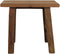 HSM Collection Decoratieve kruk - 50 cm - blank - oud teakhout