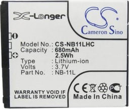 Replacement Digitale Camera Accu 3.7V 680mAh Li-ion Voor Canon