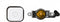 Replacement Home Button Flex Cable incl. Home Button for Apple iPhone 5 White OEM