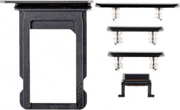 Replacement Volume Keys incl. Silent Switch for Apple iPhone X Black OEM