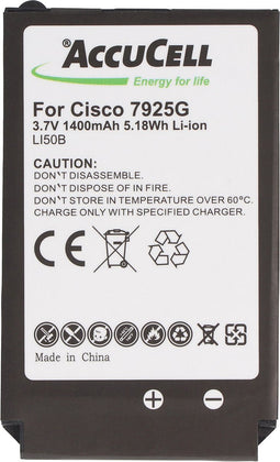 Replica-batterij geschikt voor de Cisco 7925G-batterij 7725, 74-5469-01, U8ZBAE12