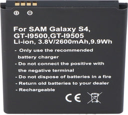Replica-batterij geschikt voor Samsung Galaxy S4-batterij Galaxy S4 Active, Galaxy S4 LTE +, GT-I9295, GT-I9500, GT-I9505, GT-I9506, GT-i9515
