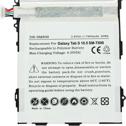 Replica-batterij geschikt voor SAMSUNG Galaxy Tab S 10.5, SM-T800, SM-T805 met 3.8 volt en 7900mAh 30.02Wh