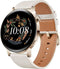Huawei Watch GT 3 42 mm goud met leren bandje wit