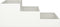 vidaXL - Tuinplanter - 3-laags - 90x90x35 - cm - Wit - Staal